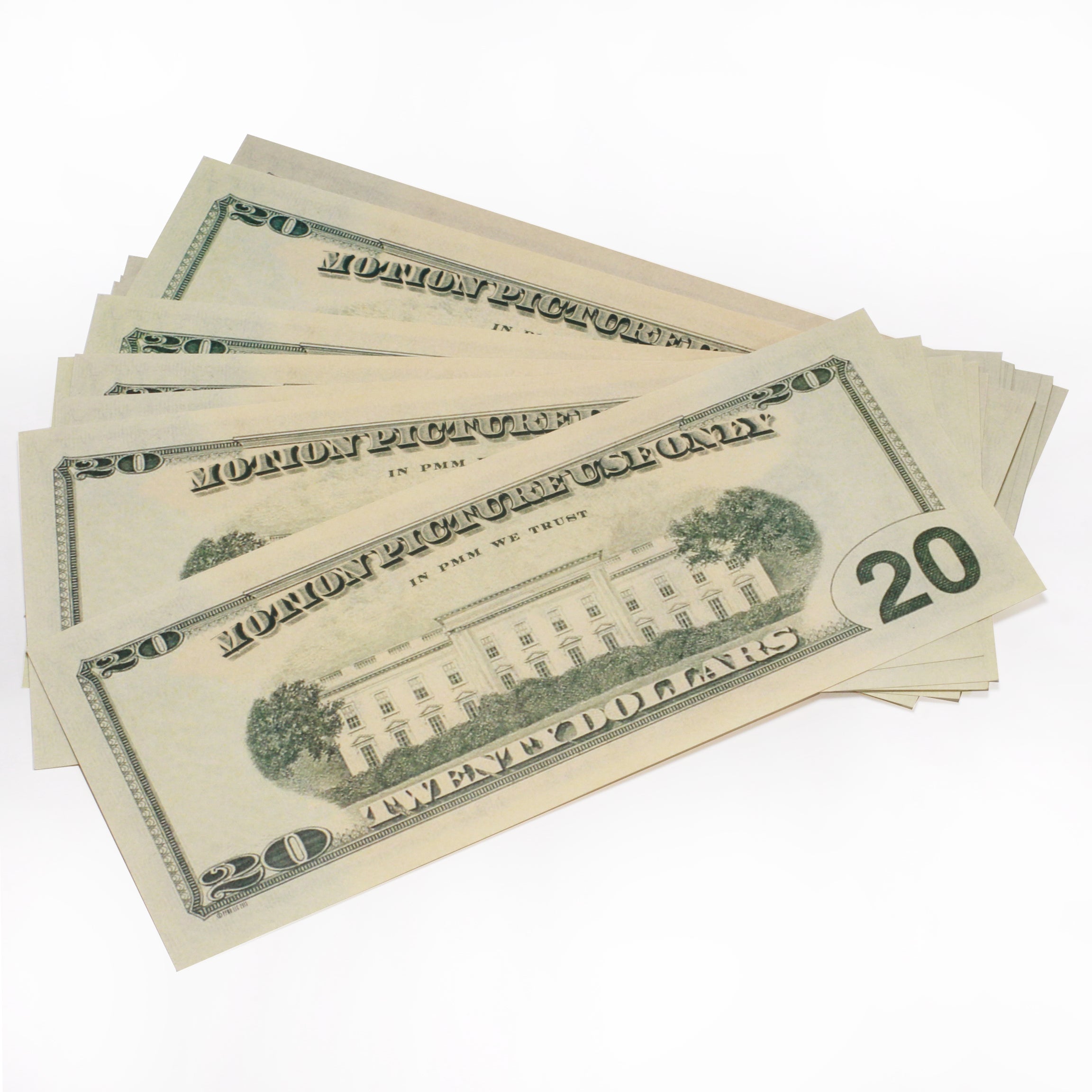 Money Prop - Series 2000 $20's Crisp New $2,000 Full Print Stack —
